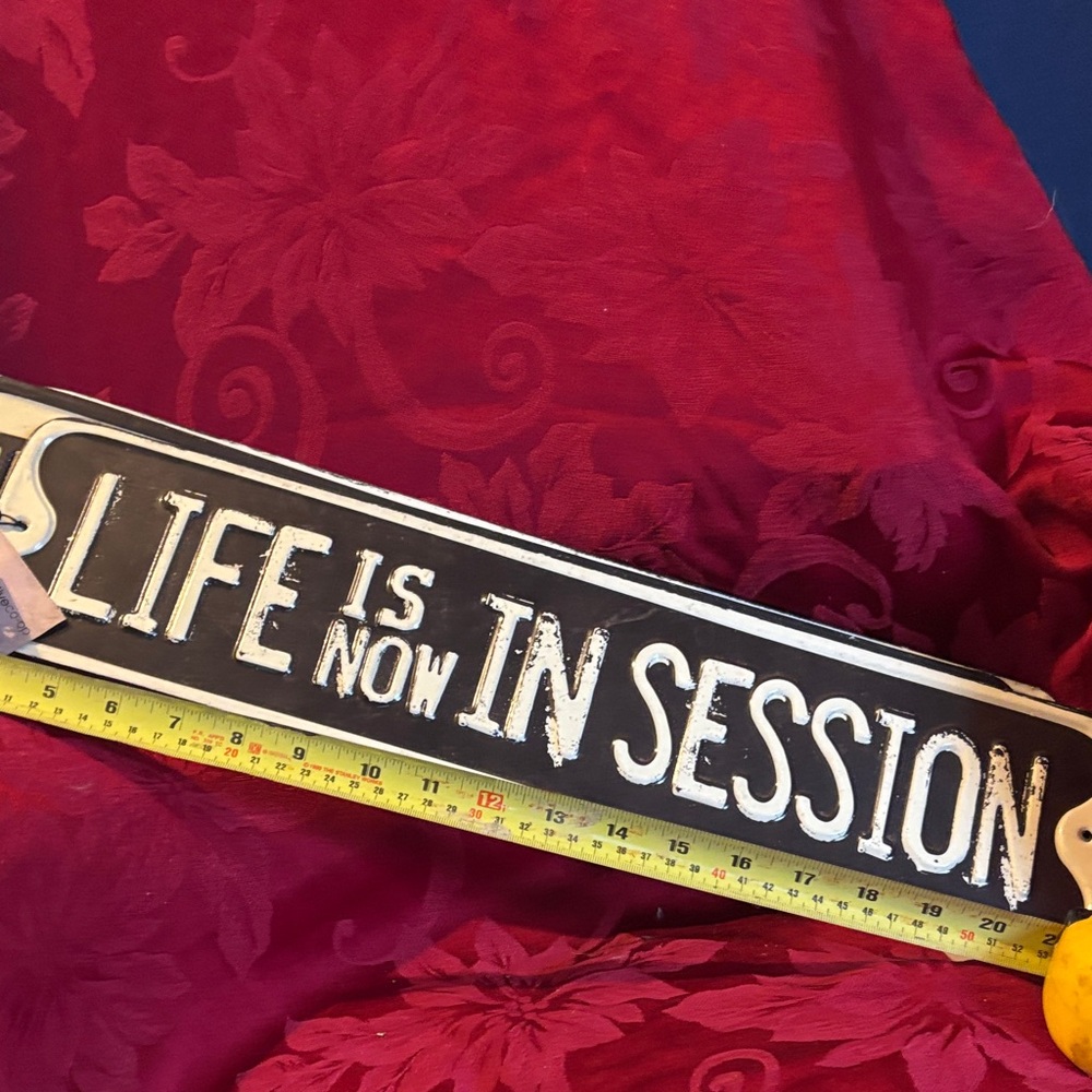 Motivational Black and White Wall Sign